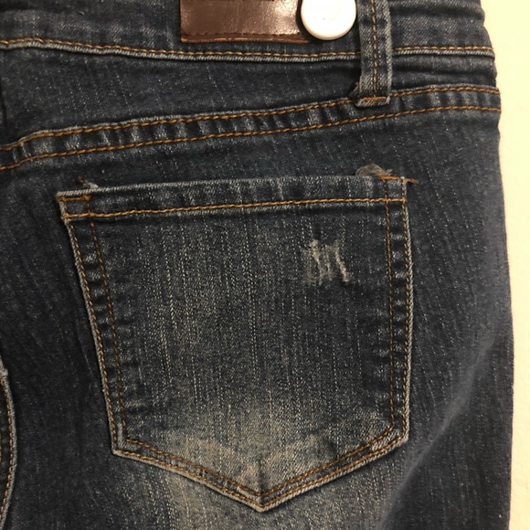 Bluenotes distressed front skinny blue jeans - Picture 5 of 9